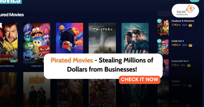 Pirated Movies - Stealing Millions of Dollars from Businesses