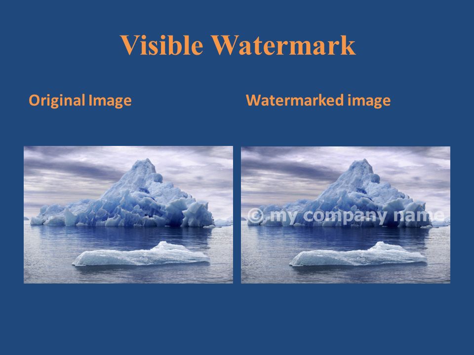 visual watermarking