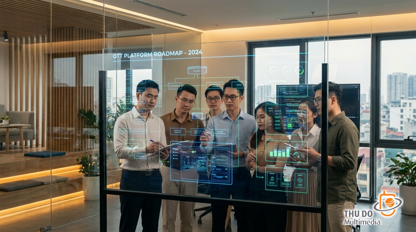 South Asian media executive analyzing market growth data in a modern Mumbai office. South Asian media executive analyzing market growth data in a modern Mumbai office.